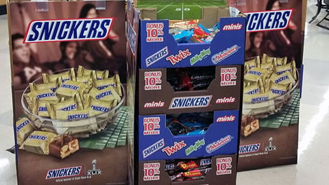 Mars Super Bowl Floorstands