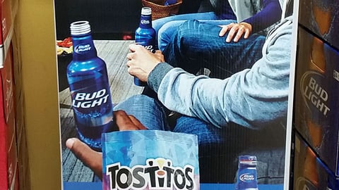 Anheuser-Busch PepsiCo 'All for Super Bowl' Standee