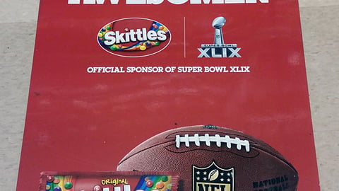 Skittles 'Super Bowl XLIX' Floor Cling