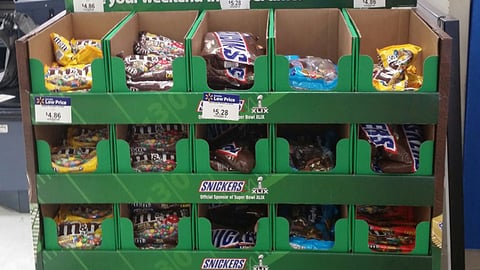 Snickers Walmart 'Game Time' Half-Pallet