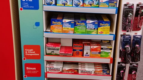 CVS 'Cough and Cold Relief' Endcap Display