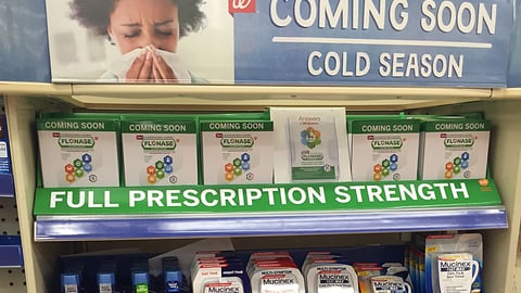 Flonase Walgreens 'Coming Soon' Shelf Tray
