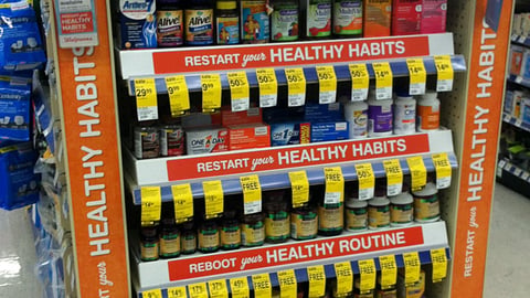 Walgreens 'Restart Your Healthy Habits' Endcap