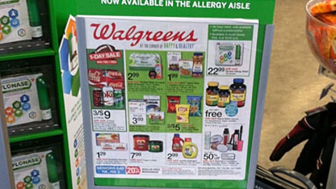 Flonase Walgreens Circular Rack Sign