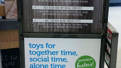 Petco 'Help Them Thrive' Stanchion Sign