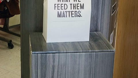 Petco 'What We Feed Them Matters' Standee