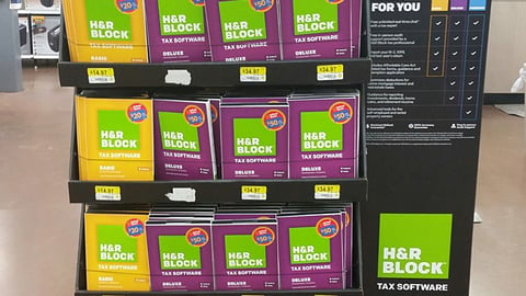 H&R Block Walmart 'Refund Season' Floorstand
