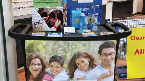 Walmart Vision Center 'See Your Tax Refund' Sign