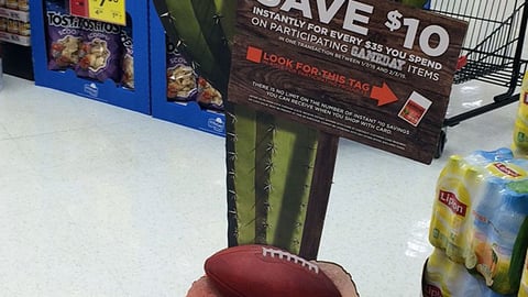 PepsiCo Winn-Dixie 'Get Hyped for Super Bowl' Standee
