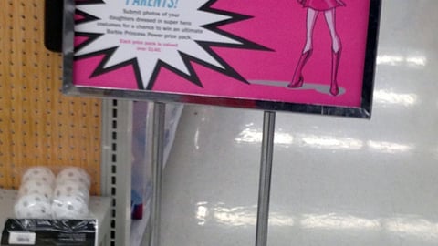 'Barbie in Princess Power' Meijer Stanchion Sign