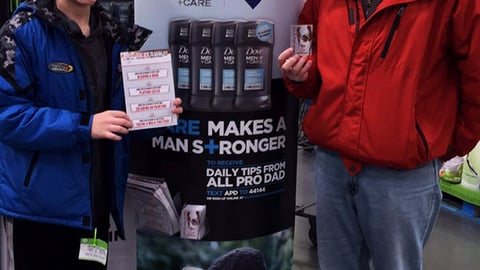 Dove Sam's Club All Pro Dad Standee