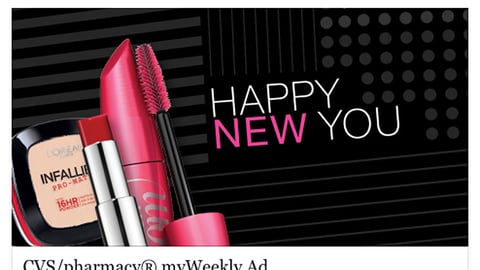 CVS 'Happy New You' Facebook Update