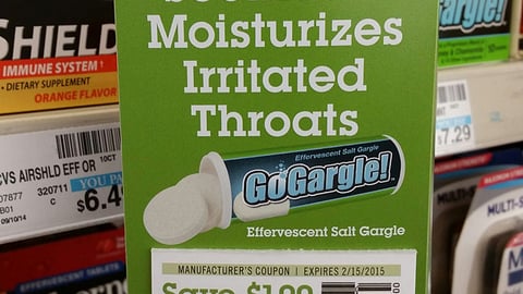 GoGargle 'Irritated Throat' Shelf Talker