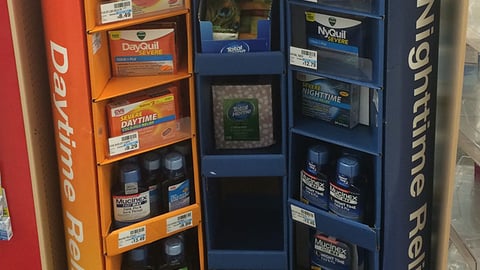 CVS 'Cold & Flu Relief' Endcap Display