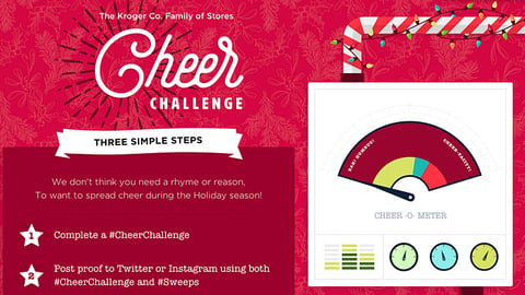 Kroger 'Cheer Challenge' Landing Page