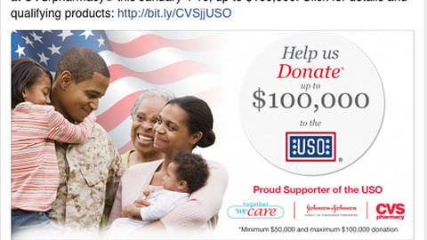 CVS J&J 'Together We Care' Facebook Update