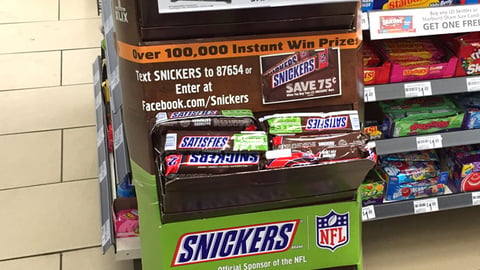 Snickers Super Bowl Floorstand 