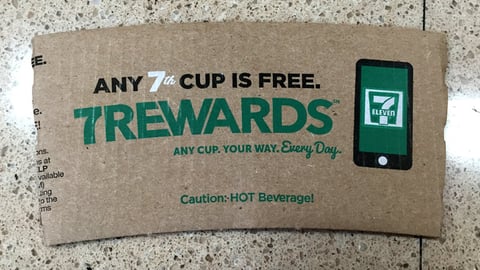 7-Eleven '7Rewards' Coffee Sleeve