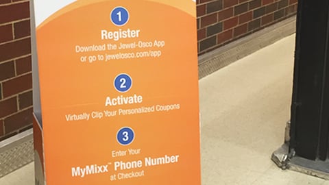 Jewel-Osco MyMixx Standee