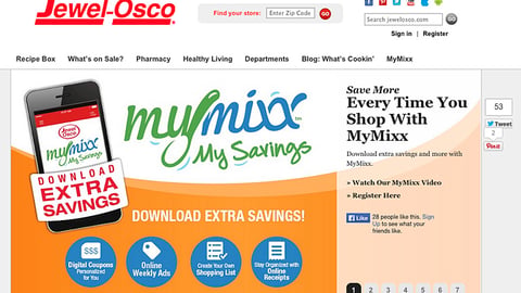 Jewel-Osco MyMixx Carousel Ad