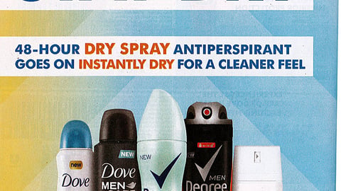 Unilever 'Stay Dry' FSI