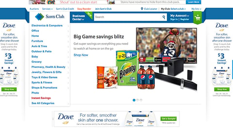 Dove Samsclub.com 'Smoother Skin' Display Ads