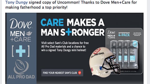 All Pro Dad Dove Men+Care Facebook Update