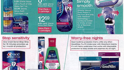 Walgreens Gillette Venus Swirl 'Flexiball' Feature