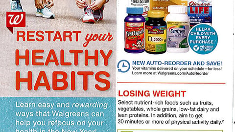 Walgreens 'Restart Your Healthy Habits' Coupon Book Feature