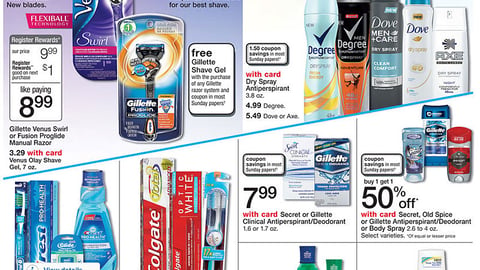 Walgreens Gillette 'Shave' Feature