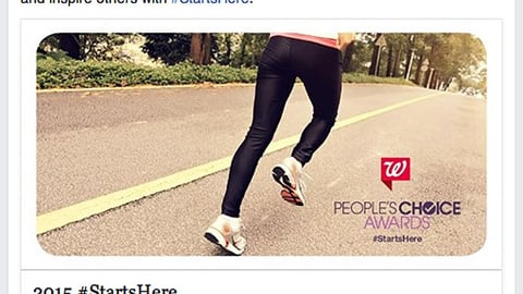 Walgreens '#StartsHere' Facebook Update