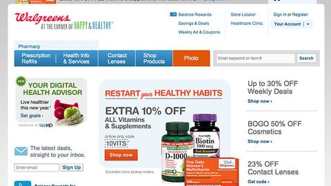 Walgreens.com 'Restart Your Healthy Habits' Display Ad