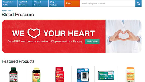 Walgreens 'We Love Your Heart' Landing Page