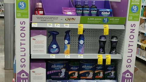 P&G Walgreens 'Good Night's Sleep Solutions' Endcap