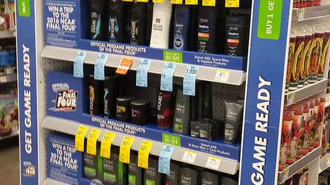 Unilever 'Get Game Ready' Endcap