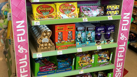 Walgreens Hershey Easter Incentive Endcap Header