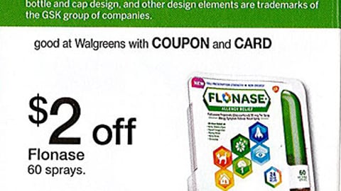 Flonase Walgreens Coupon Book Ad