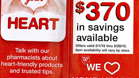 Walgreens February 2015 Coupon Book Cover