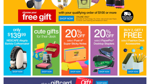 Office Depot 'Teacher Appreciation Week' Landing Page