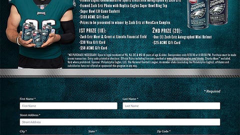 Campbell's Chunky Acme Eagles Sweeps Microsite
