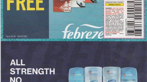 Febreze 'Buy One Get One Free' FSI