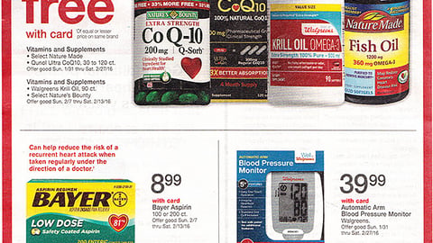 Walgreens 'Solutions for a Healthy Feart' FSI