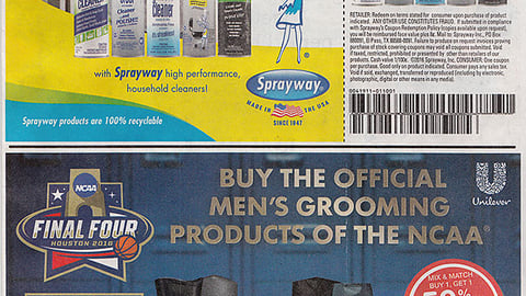 Unilever Walgreens 'Final Four' FSI