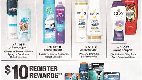 Walgreens Procter & Gamble 'Redzone' FSI
