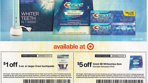 Target Crest 'Brighter Smile' FSI