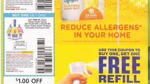 Mr. Clean 'Reduce Allergens' FSI