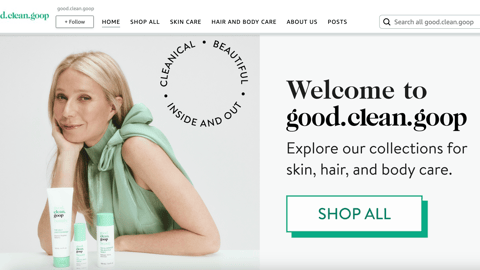 Amazon Good.Clean.Goop Promotional Page