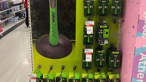 Target Gillette 'Give The Gift Of A Clean Shave' Endcap Display