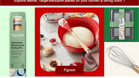 Target Figmint 'New Holiday Items' Email Ad