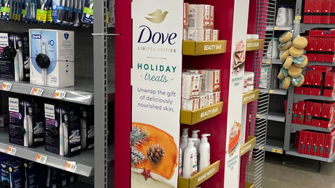 Dove 'Holiday Treats' Endcap Display